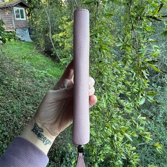 COACH Medium Id Zip Wallet Pink Zip-Around w Gunmetal Hardware AUTHENTIC - Picture 9 of 10